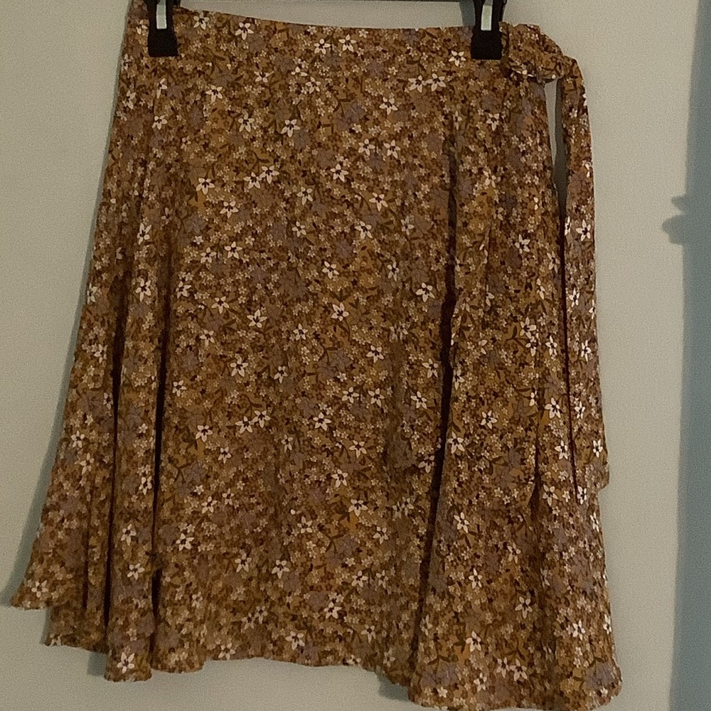 Mock wrap skirt